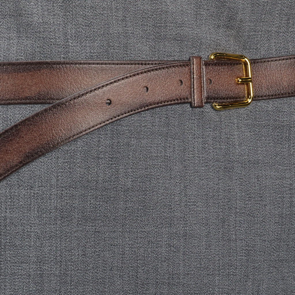 Mini skirt with belt