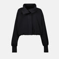 Cropped High-Neck Jacket