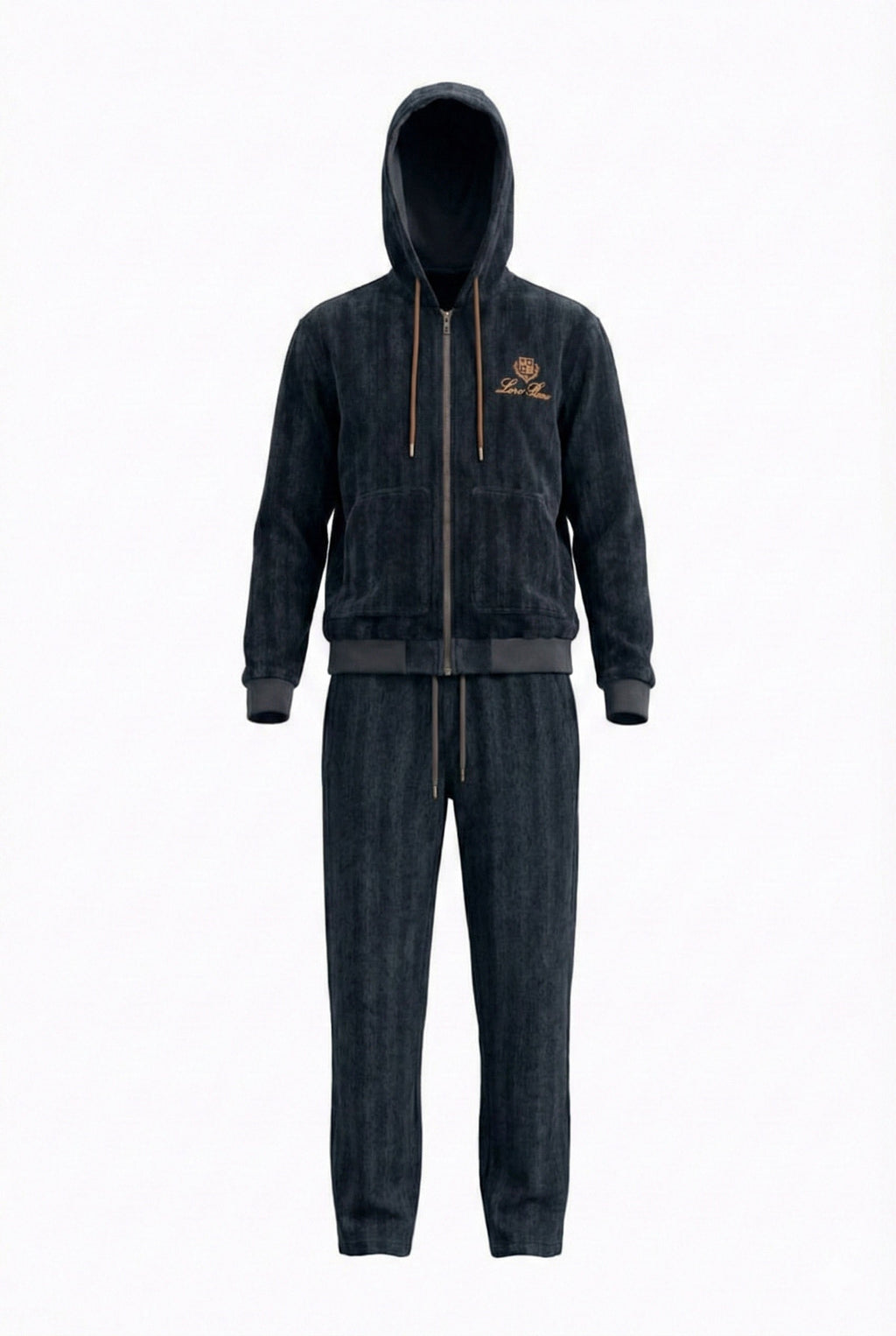 Midnight Heritage Zip Hoodie & Jogger Set