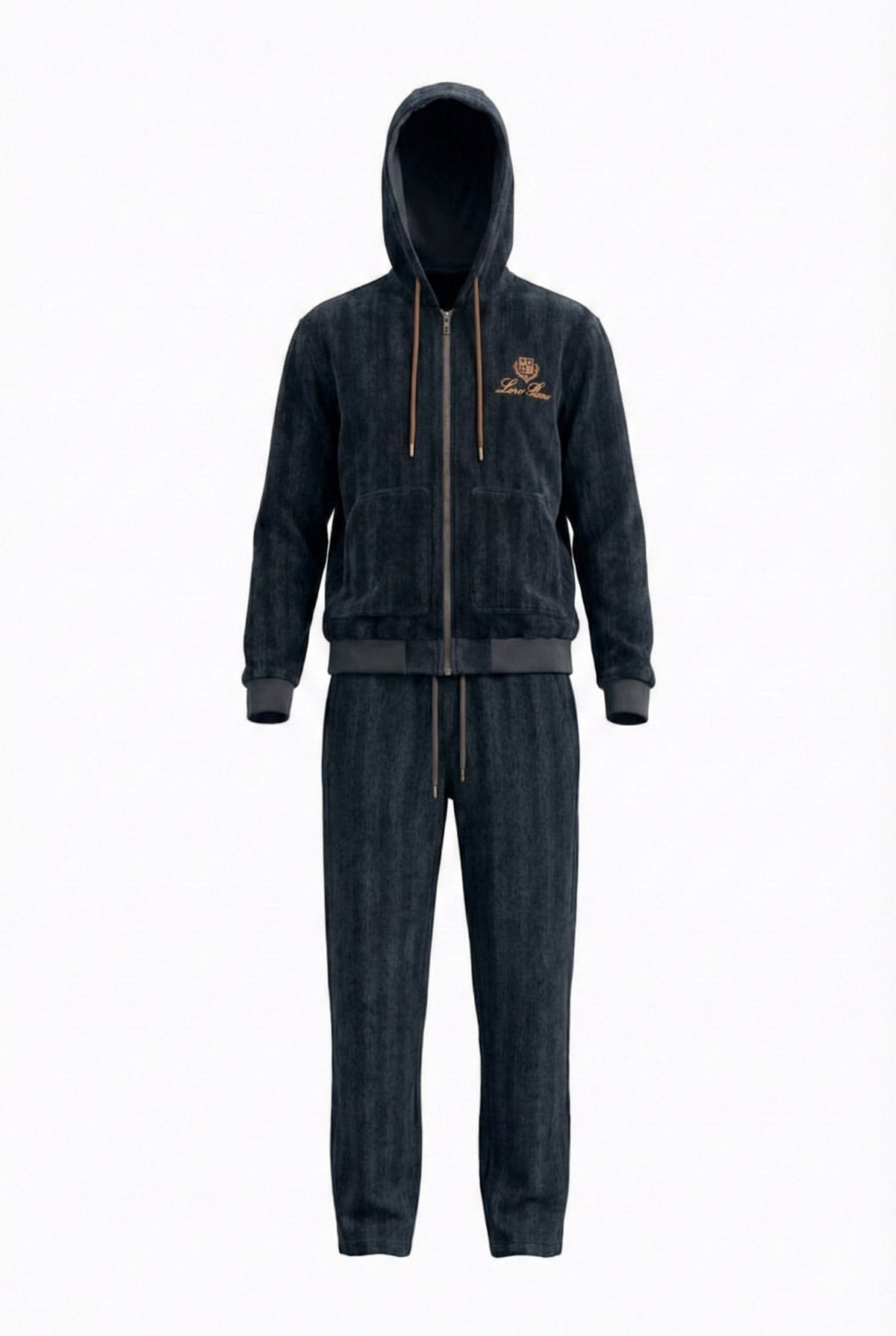 Midnight Heritage Zip Hoodie & Jogger Set