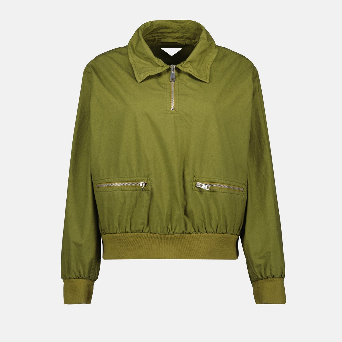 Cropped Zip-Pocket Jacket