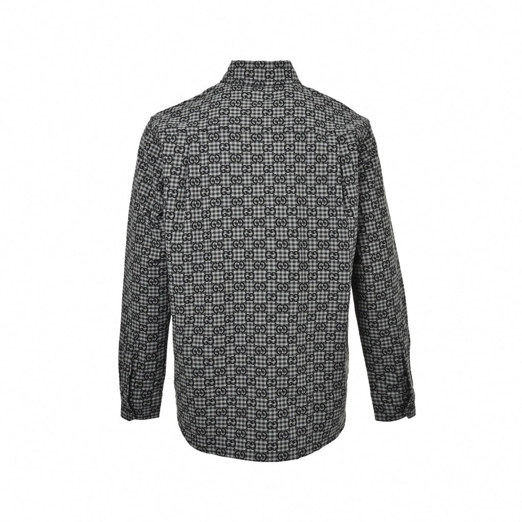 GG Gingham Check Flannel Shirt