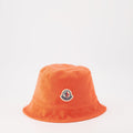 Terry Cloth Bucket Hat with Logo – Orange
