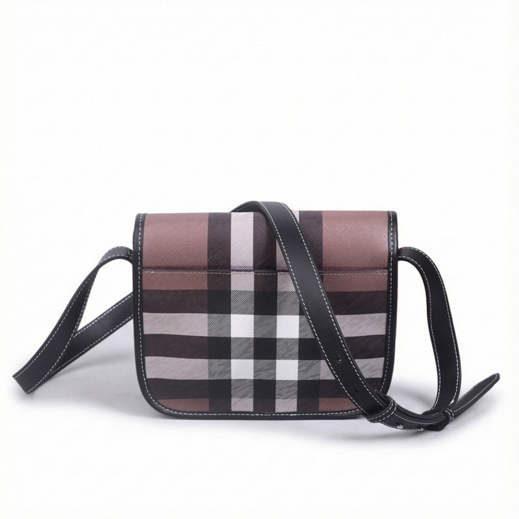 Check Crossbody Messenger Bag