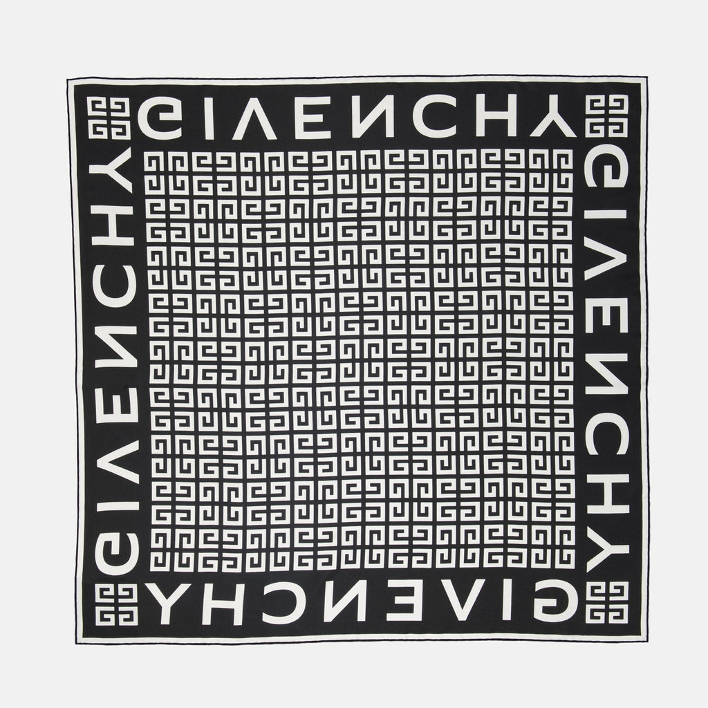 Monogram Border Scarf