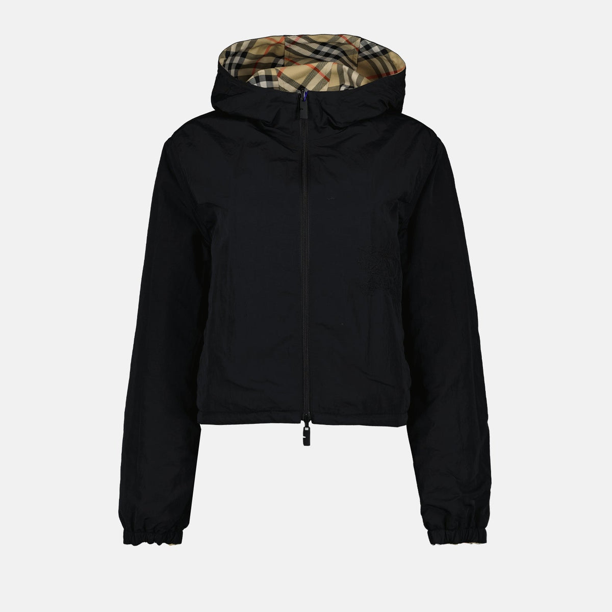 Vintage Check Hooded Jacket
