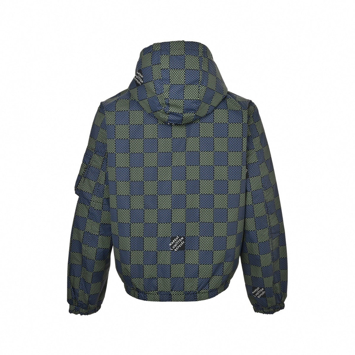 LV Reversible Monogram & Check Hooded Jacket