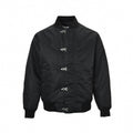 Black Nylon Bomber Jacket