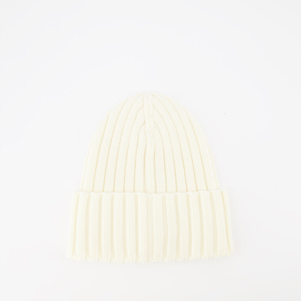 Ribbed Knit Beanie with Logo