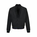 Gradient Cuff Wool-Blend Evening Cardigan