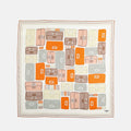 Silk Scarf – Multicolor Baguette Print