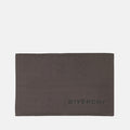 Logo Wool Scarf – Brown