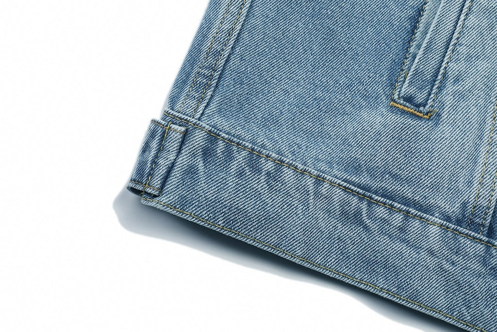 Light Blue Washed Denim Jacket