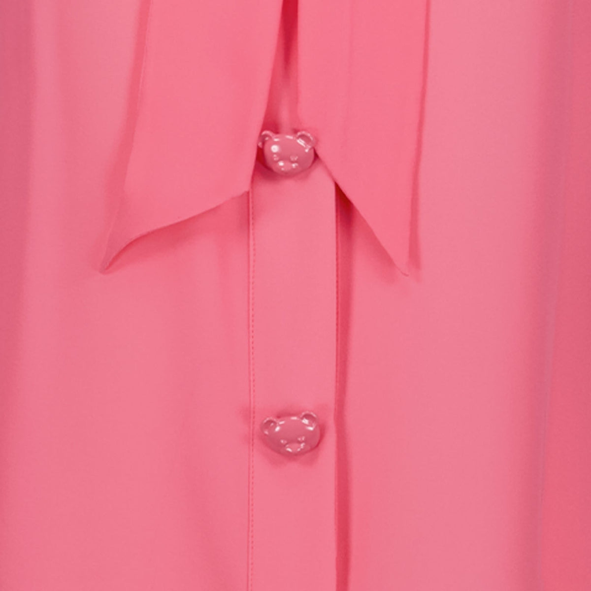 Silk Bow Blouse in Pink