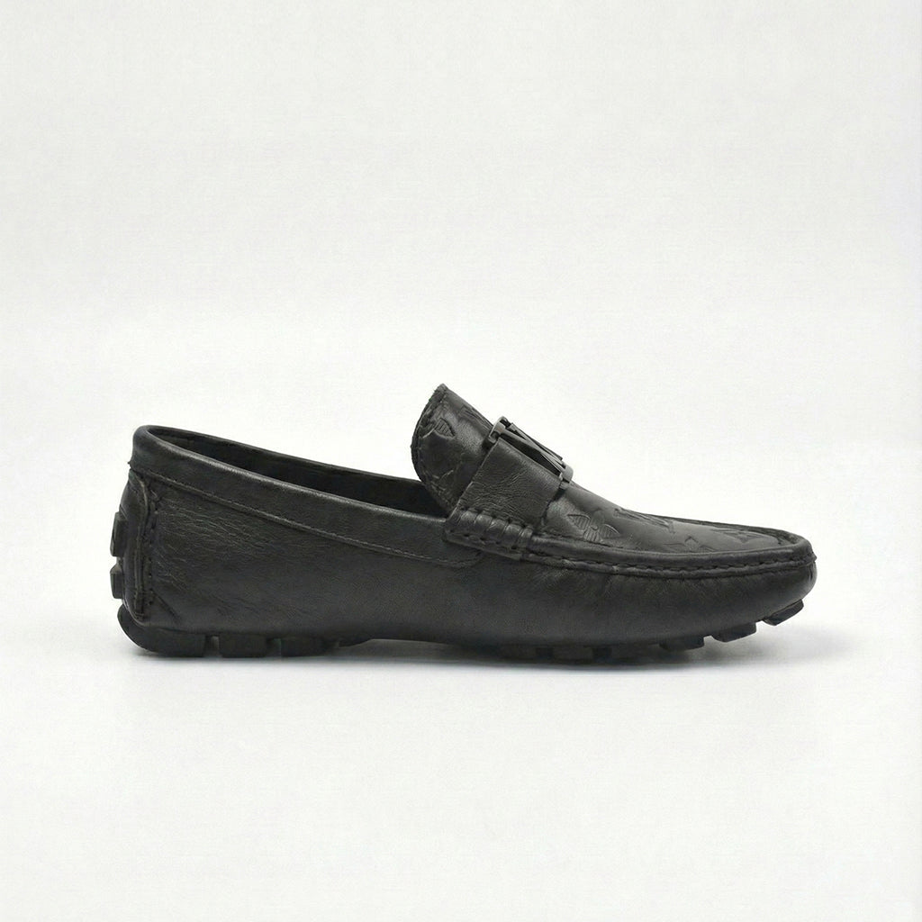 Monogram Leather Driver Moccasins