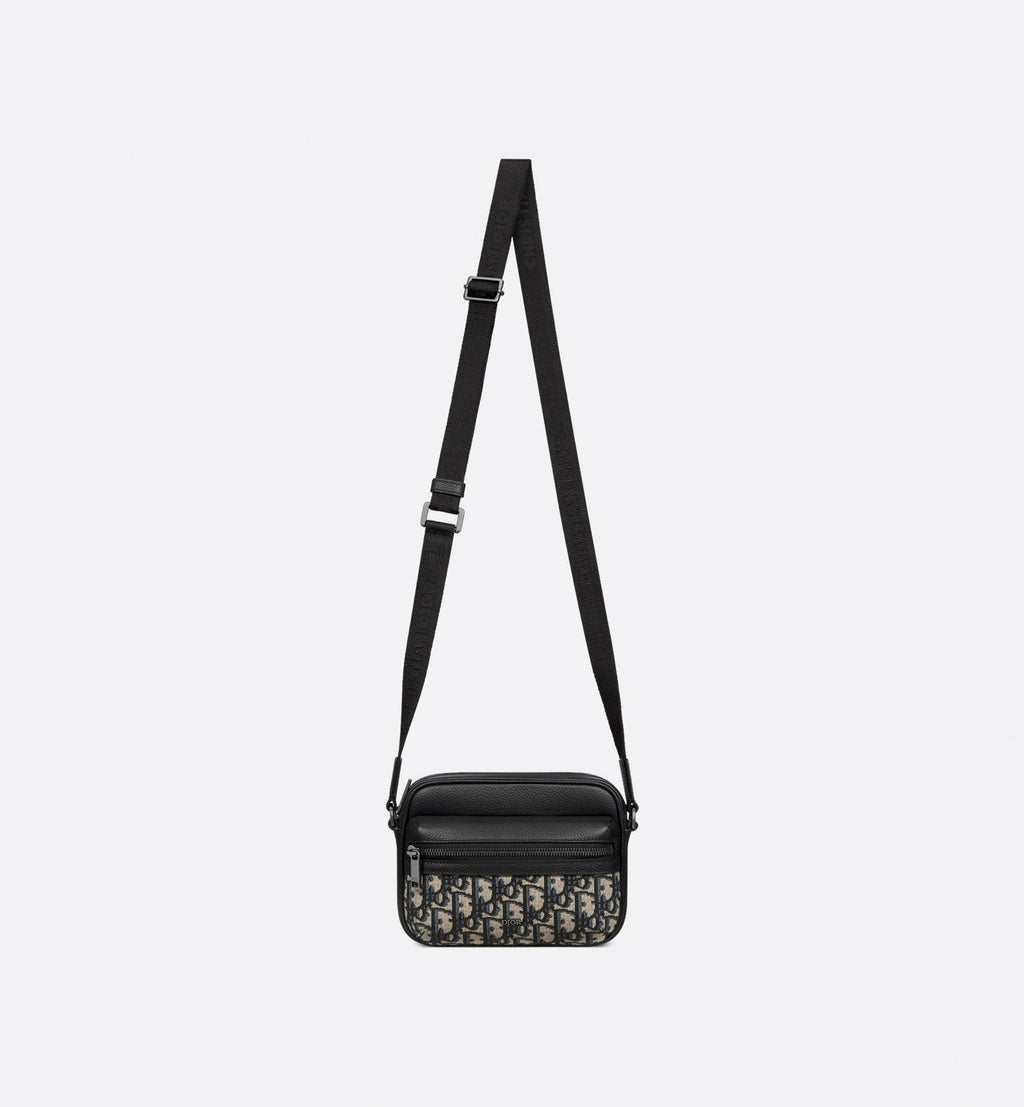 Oblique Canvas & Leather Crossbody Bag