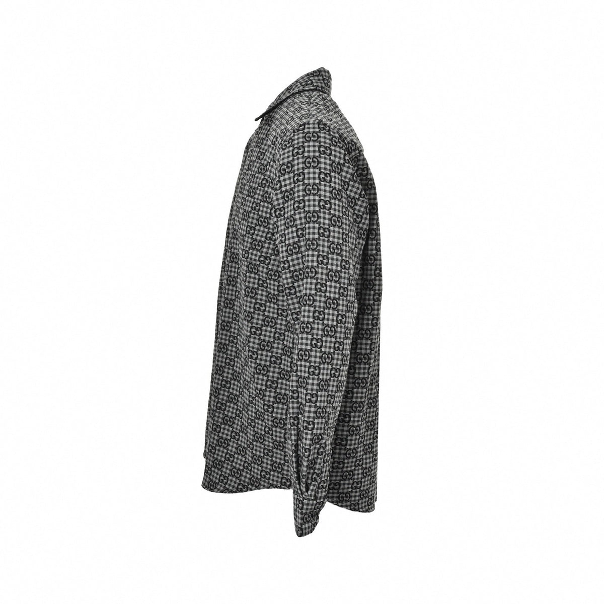 GG Gingham Check Flannel Shirt