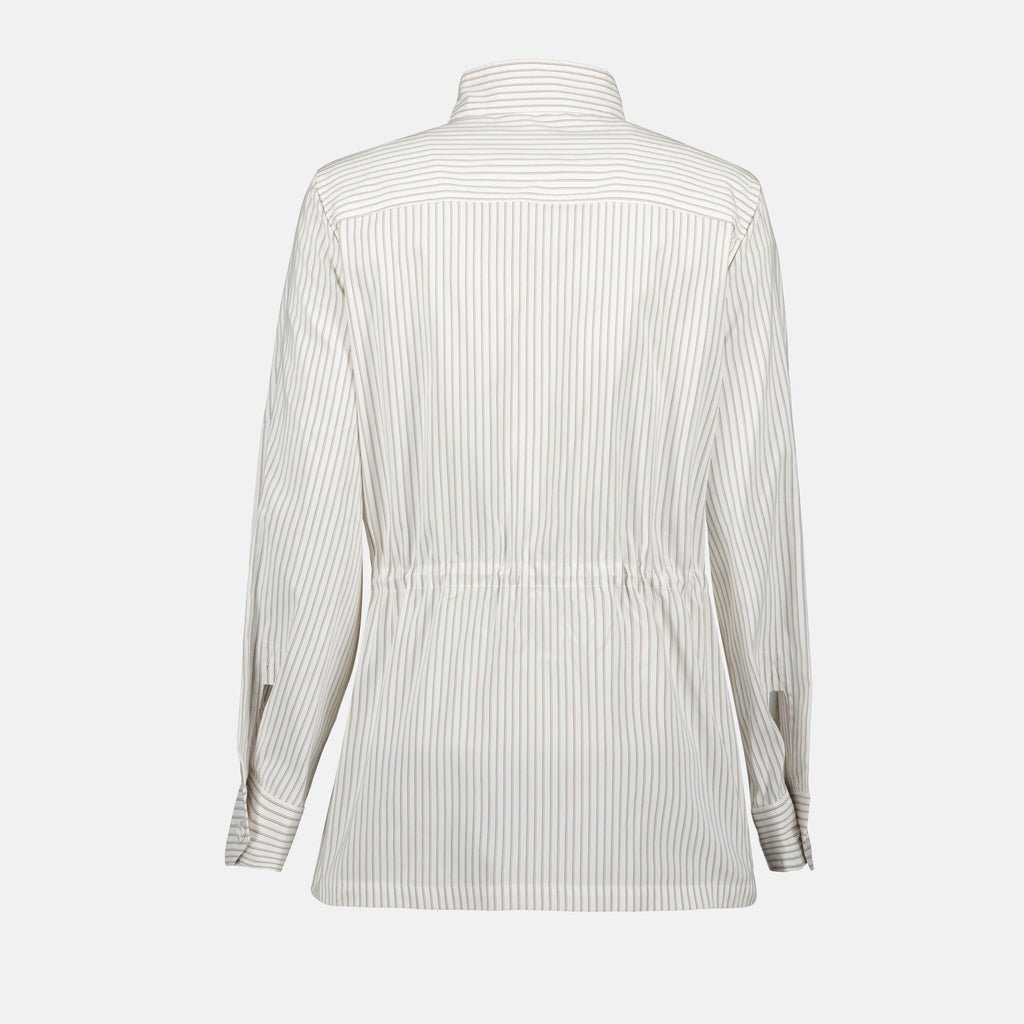 Striped Belted Jacket