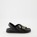 Sandals with Buckle Hardware