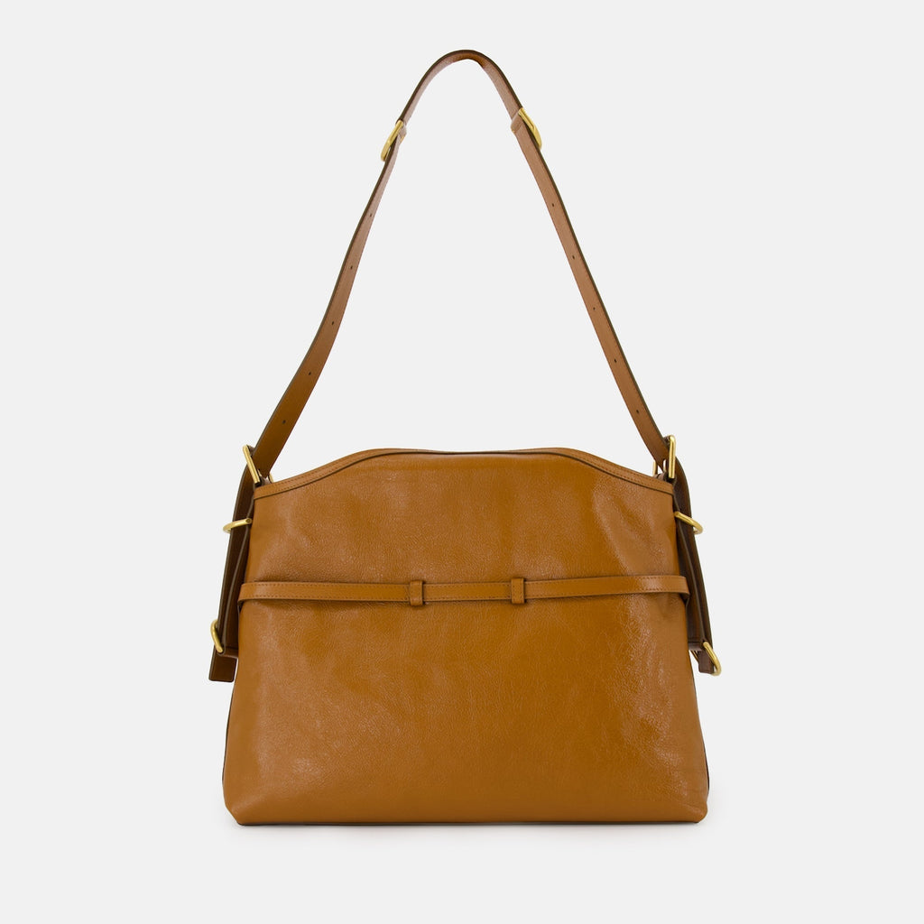 Voyou Brown Leather Shoulder Bag