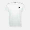 White Faded Logo Print T-Shirt