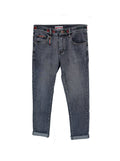 Denim Jeans with Embroidered Logo