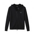 Faux-Fur Lined Hooded Zip Jacket
