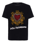 Heart Print Cotton T-Shirt