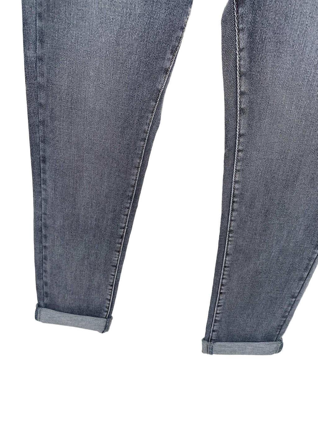 Denim Jeans with Embroidered Logo