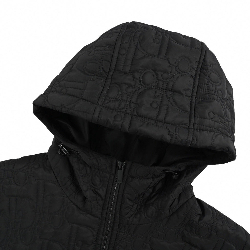 Oblique Quilted Hybrid Hoodie