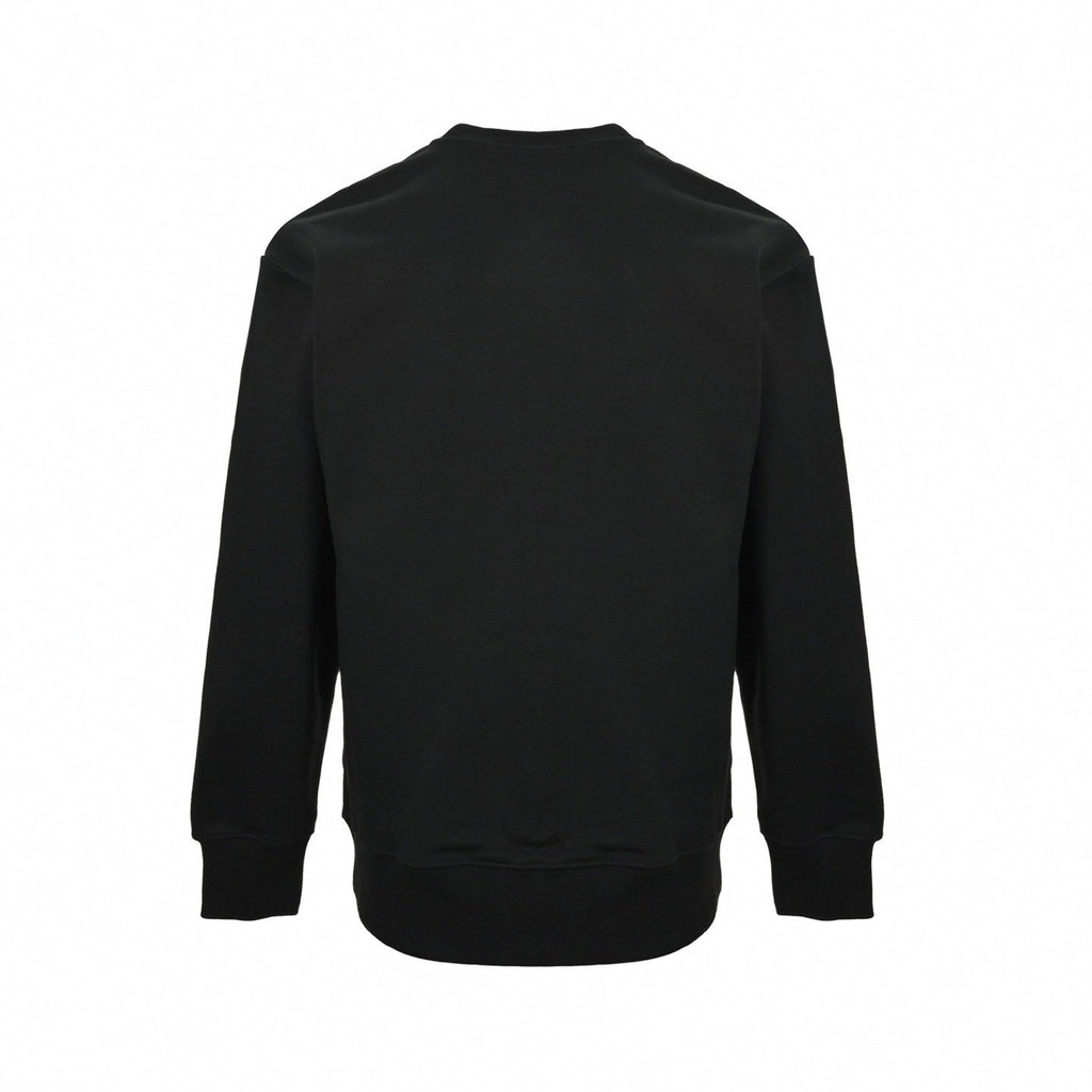 Embellished Crown Logo Crewneck Sweatshirt – Black