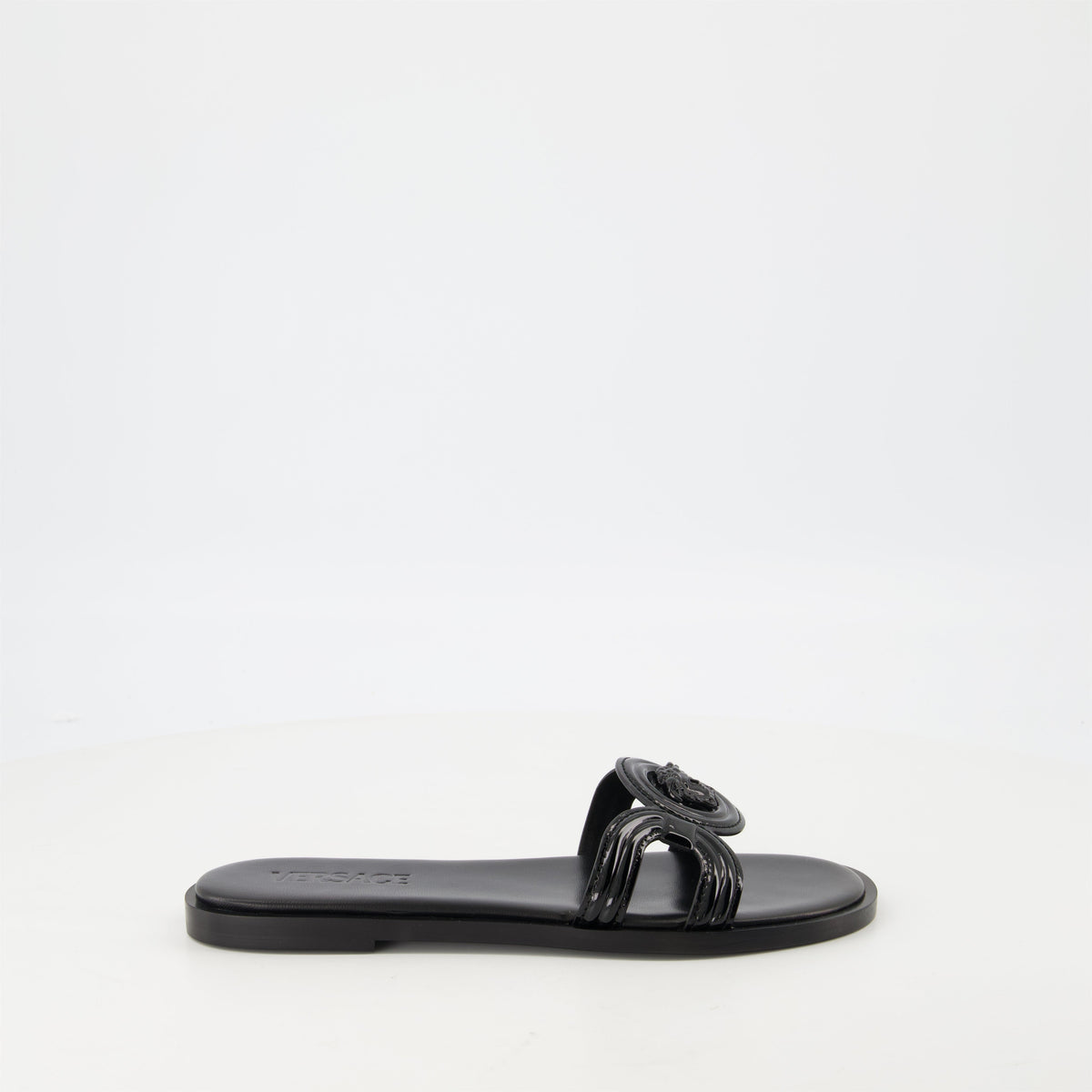La Medusa Flat Slide Sandals