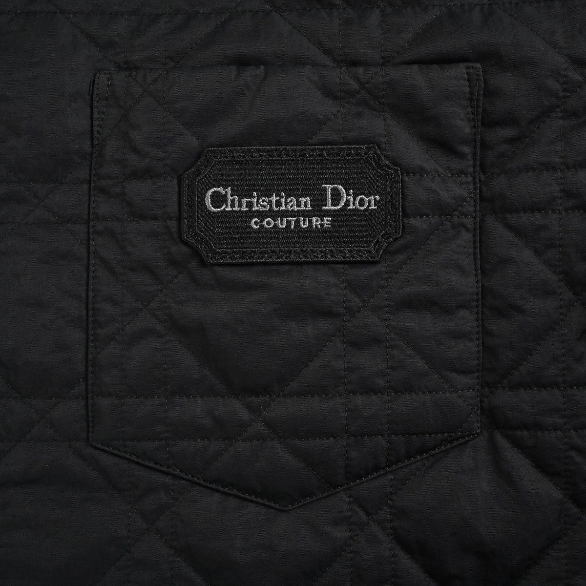 Quilted Couture Jacket – Black