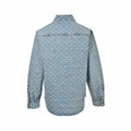 Monogram Denim Shirt – Light Blue Signature Jacquard