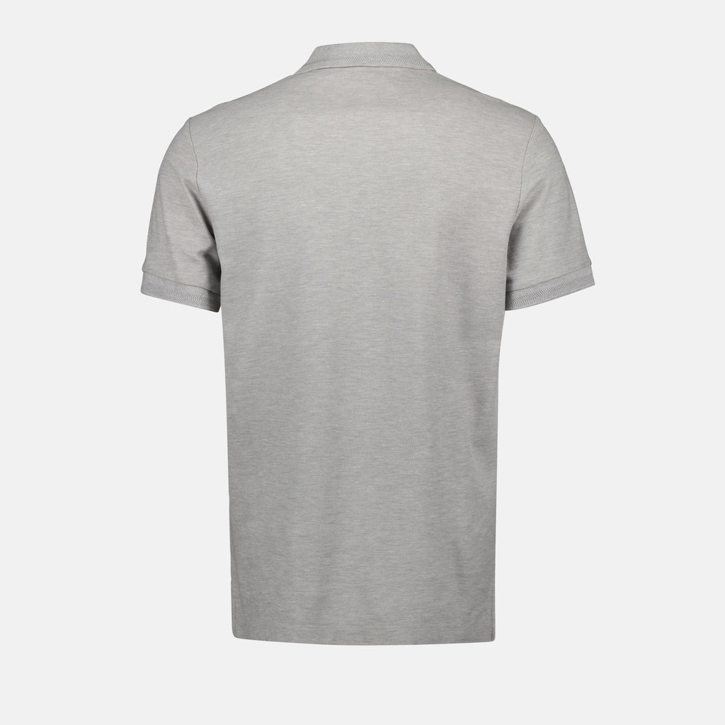 Grey Polo with Tonal TB Monogram