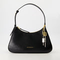 Black Patent Leather Mini Shoulder Bag with 4G Charms