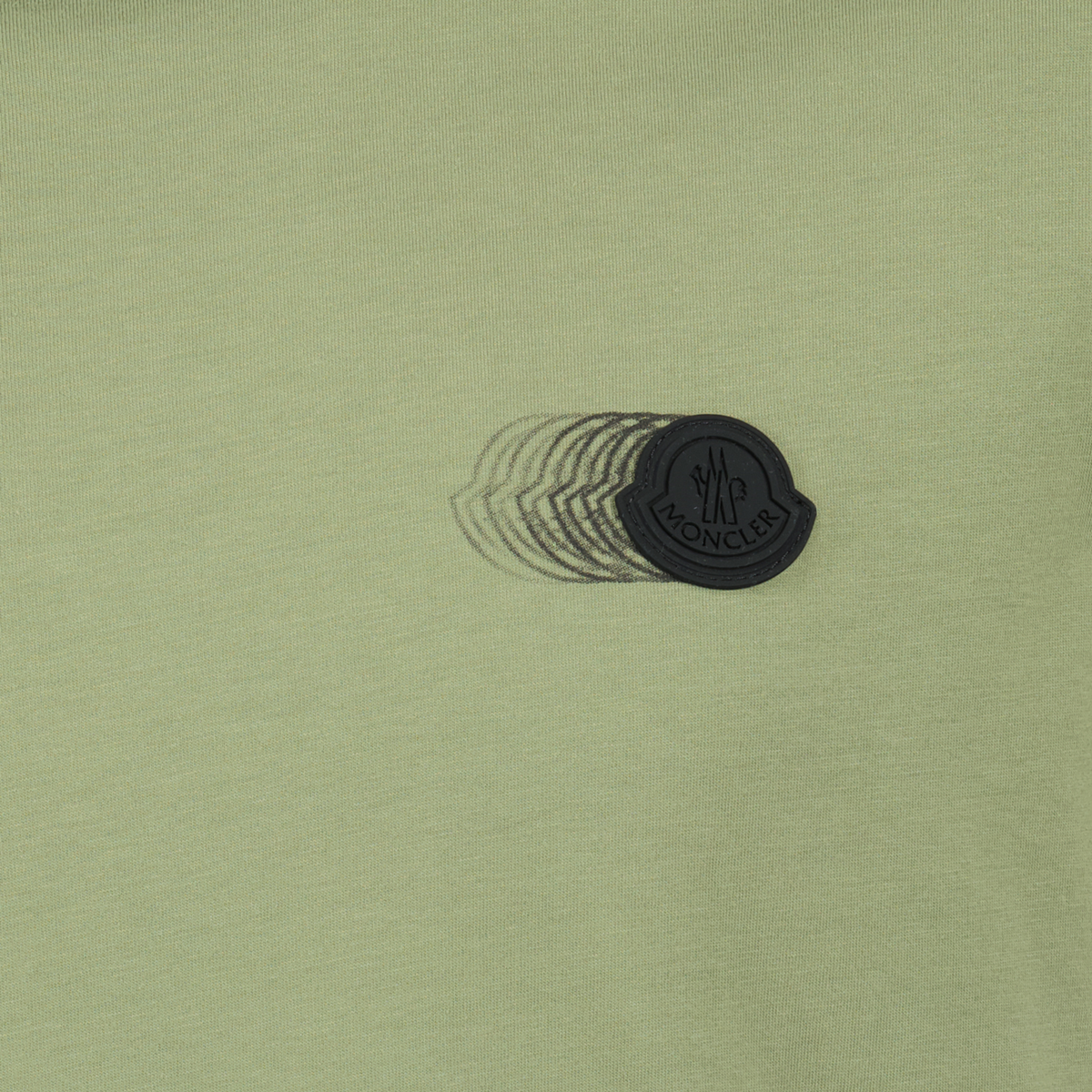 Faded Khaki Logo Pattern T-Shirt