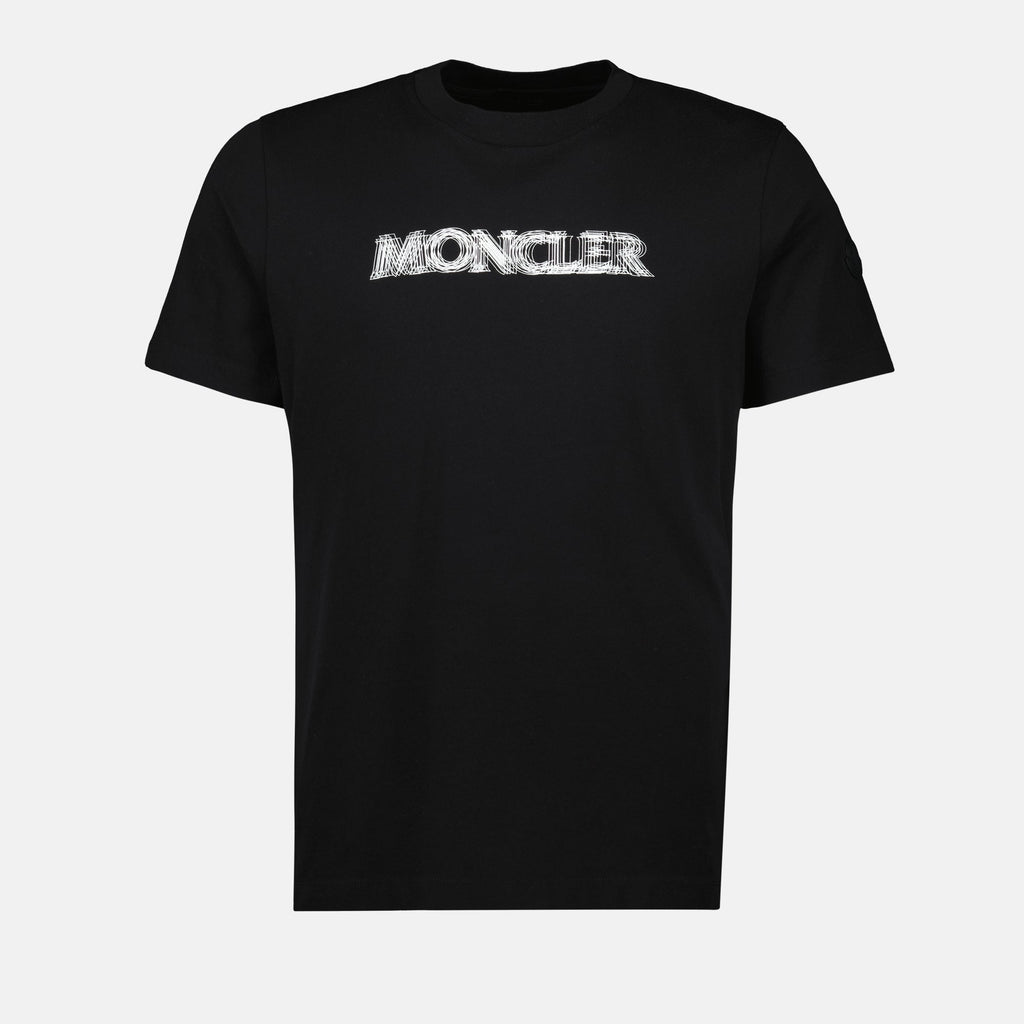 Black Blurred Logo T-Shirt