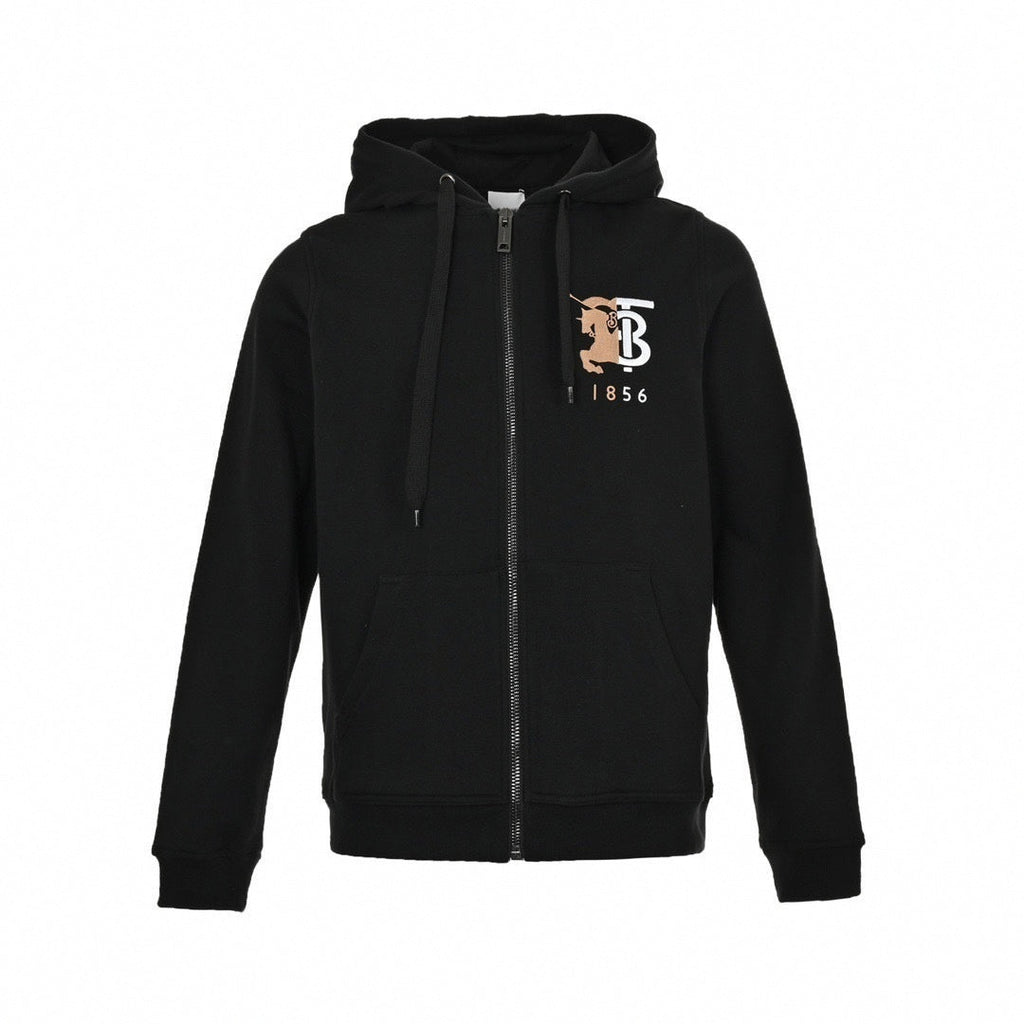 Icon Zip-Up Hoodie – Black