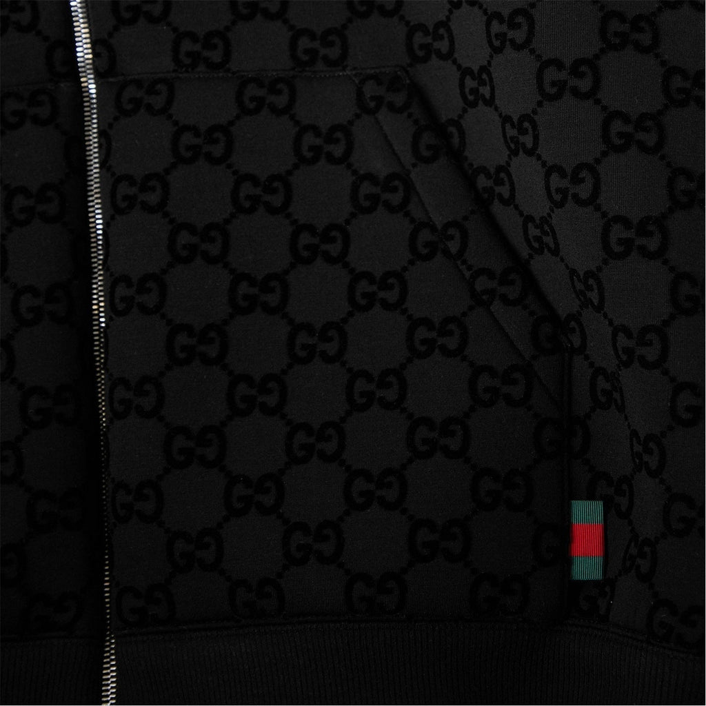 GG Flock Zip Hoodie