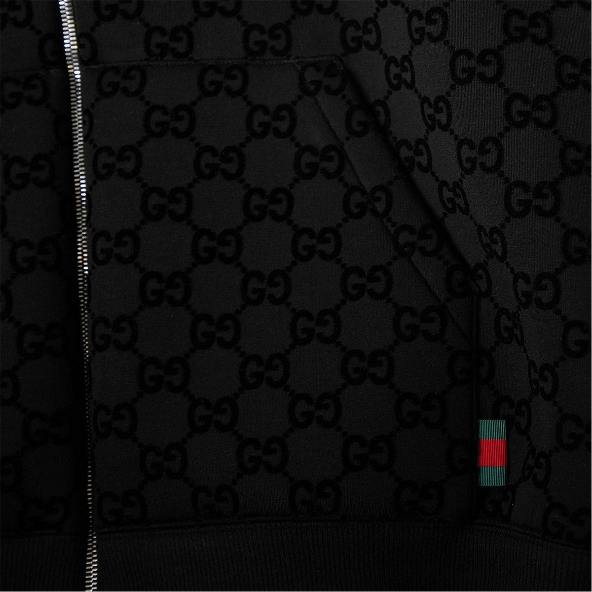 GG Flock Zip Hoodie