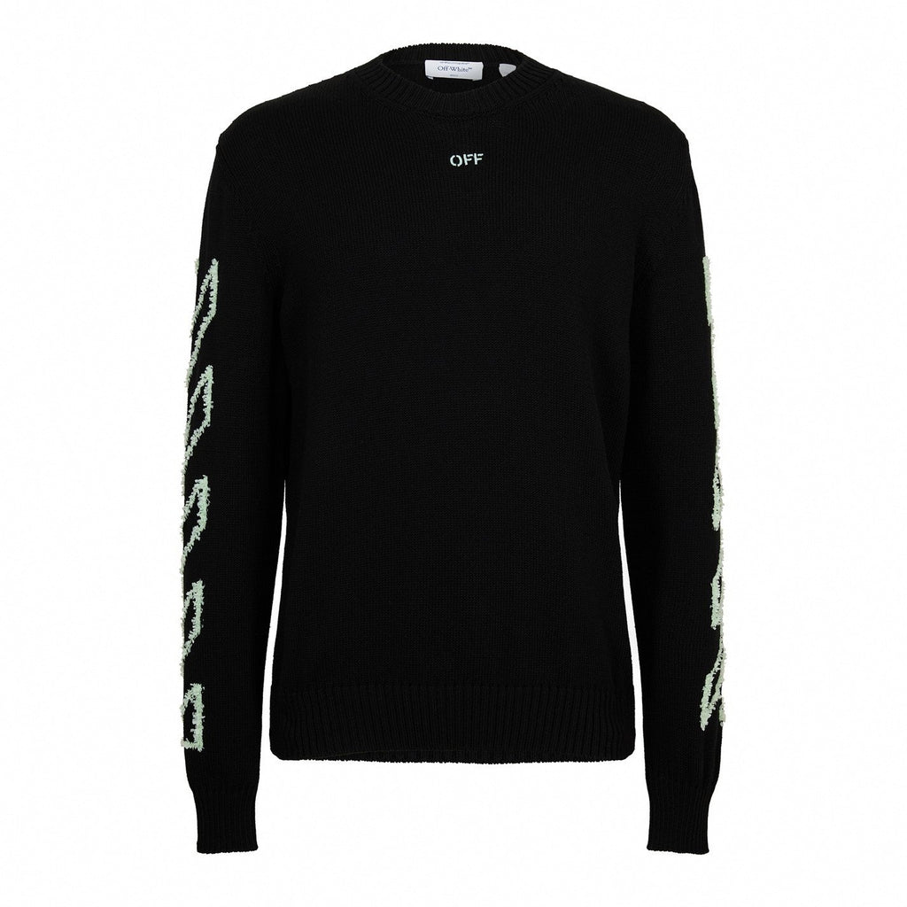 Diagonal Arrow Crew Neck Jumper