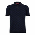 GG Monogram Cotton Silk Polo Shirt