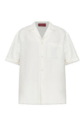 Men’s White Shirt with GG pattern