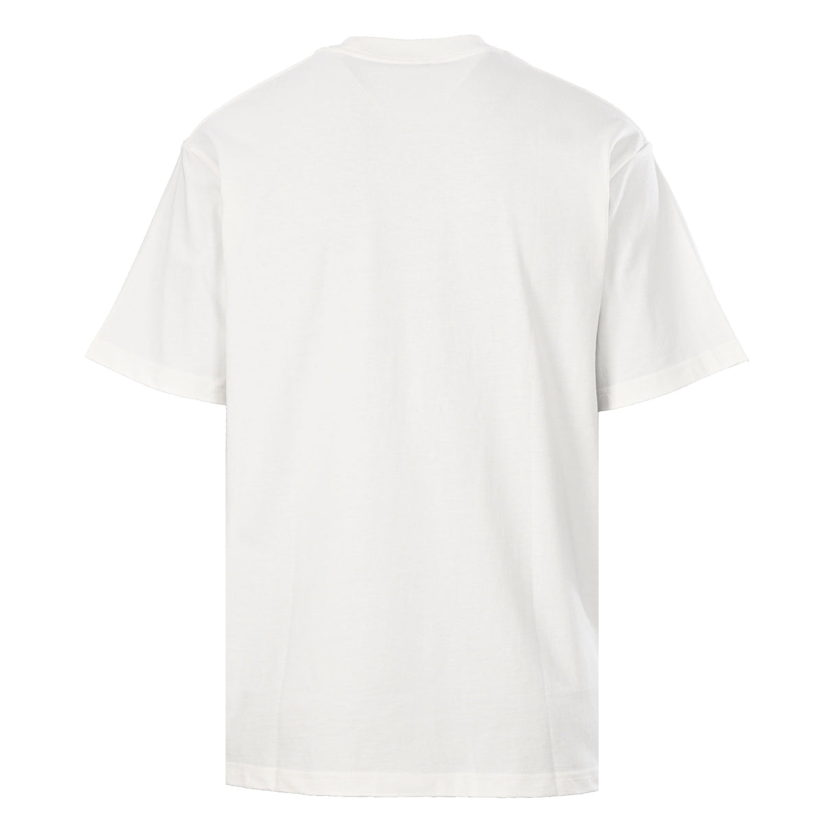 White T-Shirt with Blue Logo