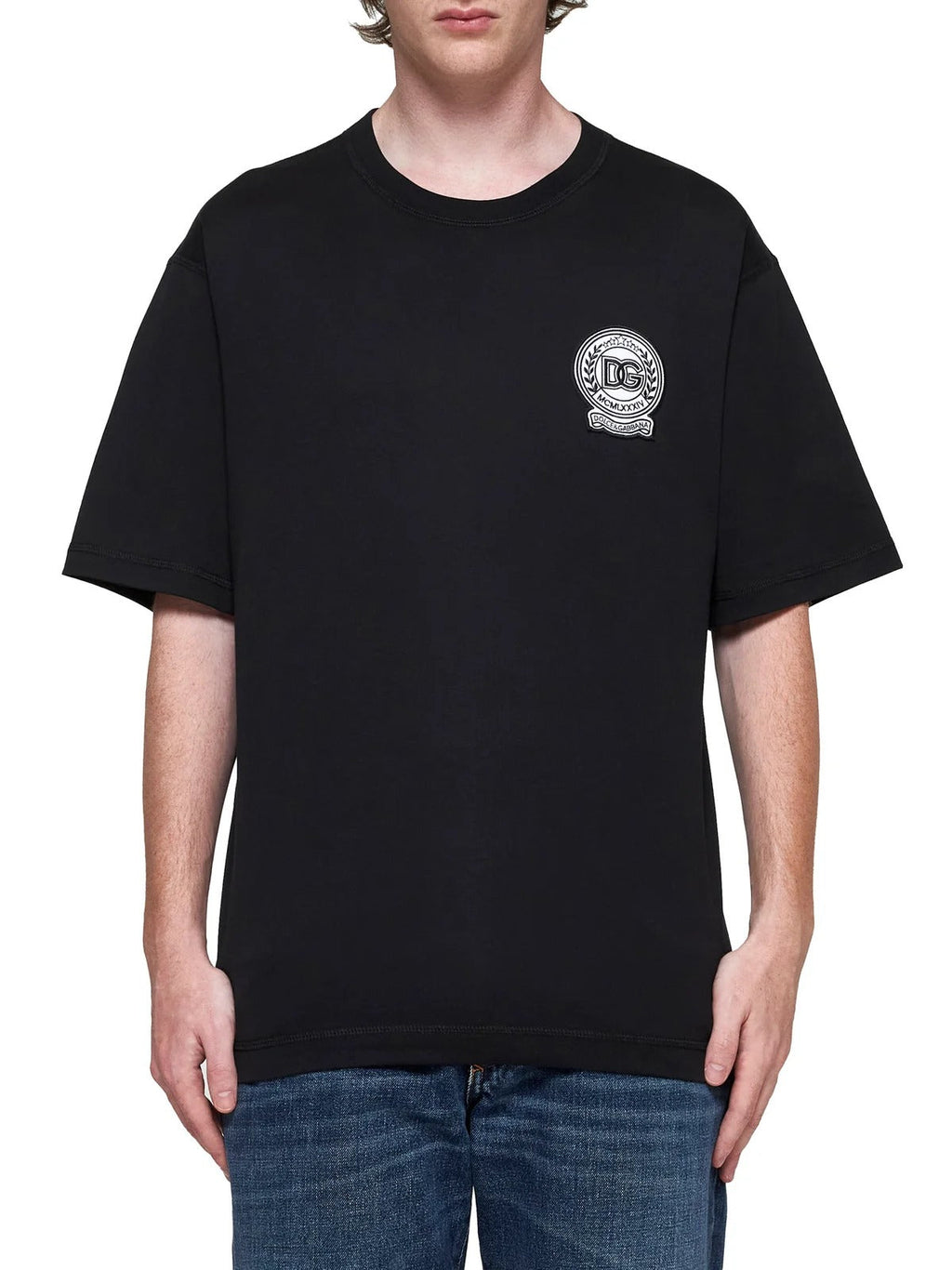 Logo Patch Crewneck T-Shirt