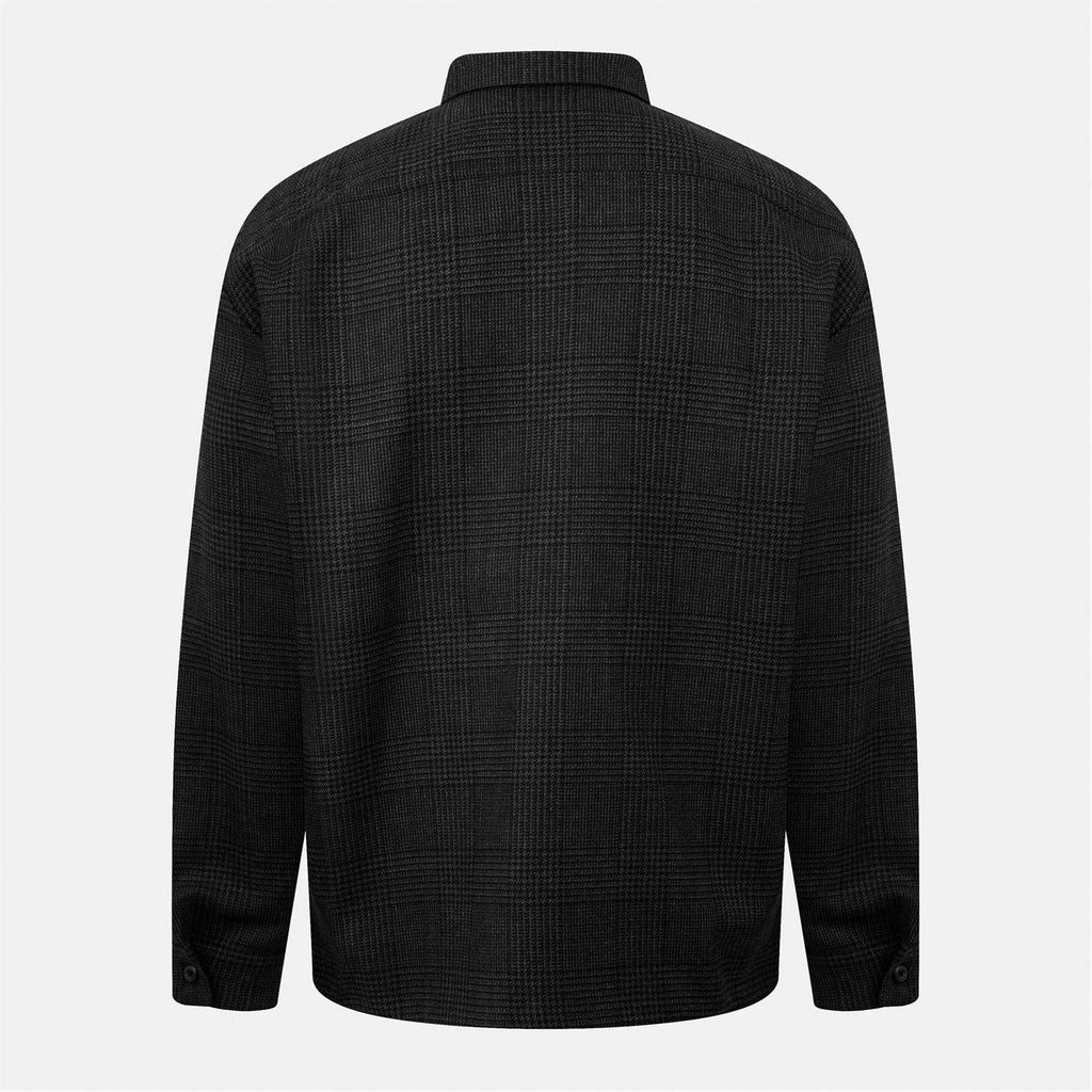 Check Wool Overshirt Jacket