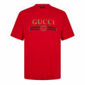 Logo Web Stripe Cotton T-Shirt - Red