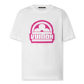 Flower Cotton Short-Sleeved Crewneck White T-Shirt