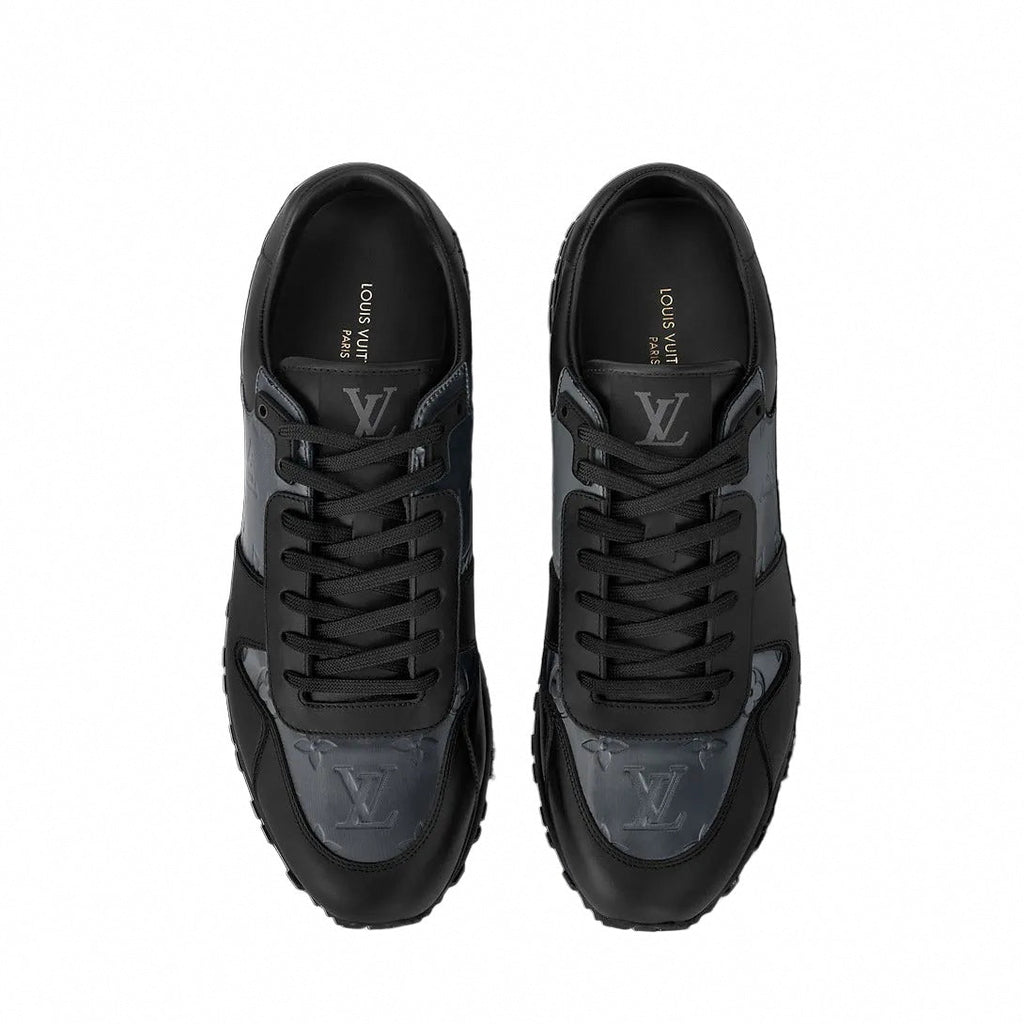 Run Away Sneaker – Black Iridescent Monogram